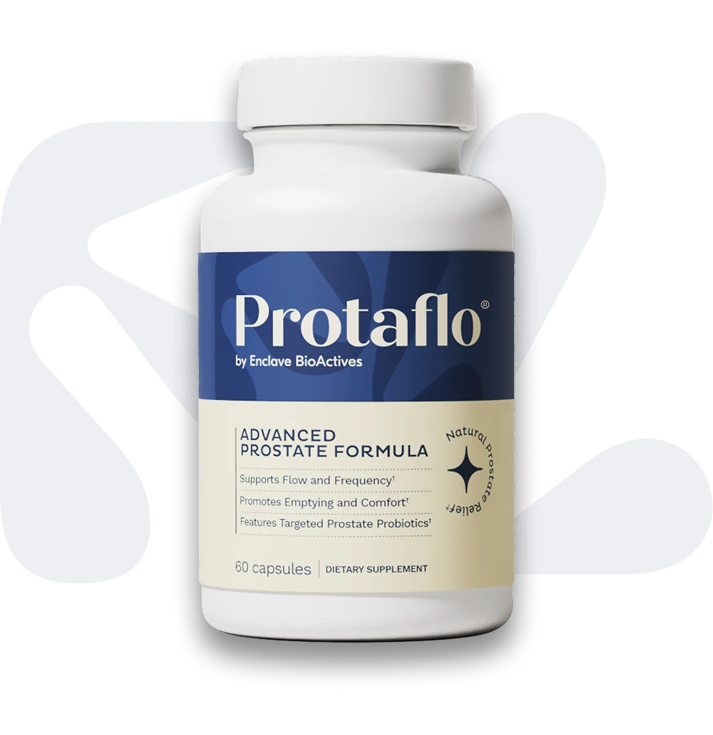 Protaflo natural prostate support supplement designed to promote urinary comfort and prostate health
